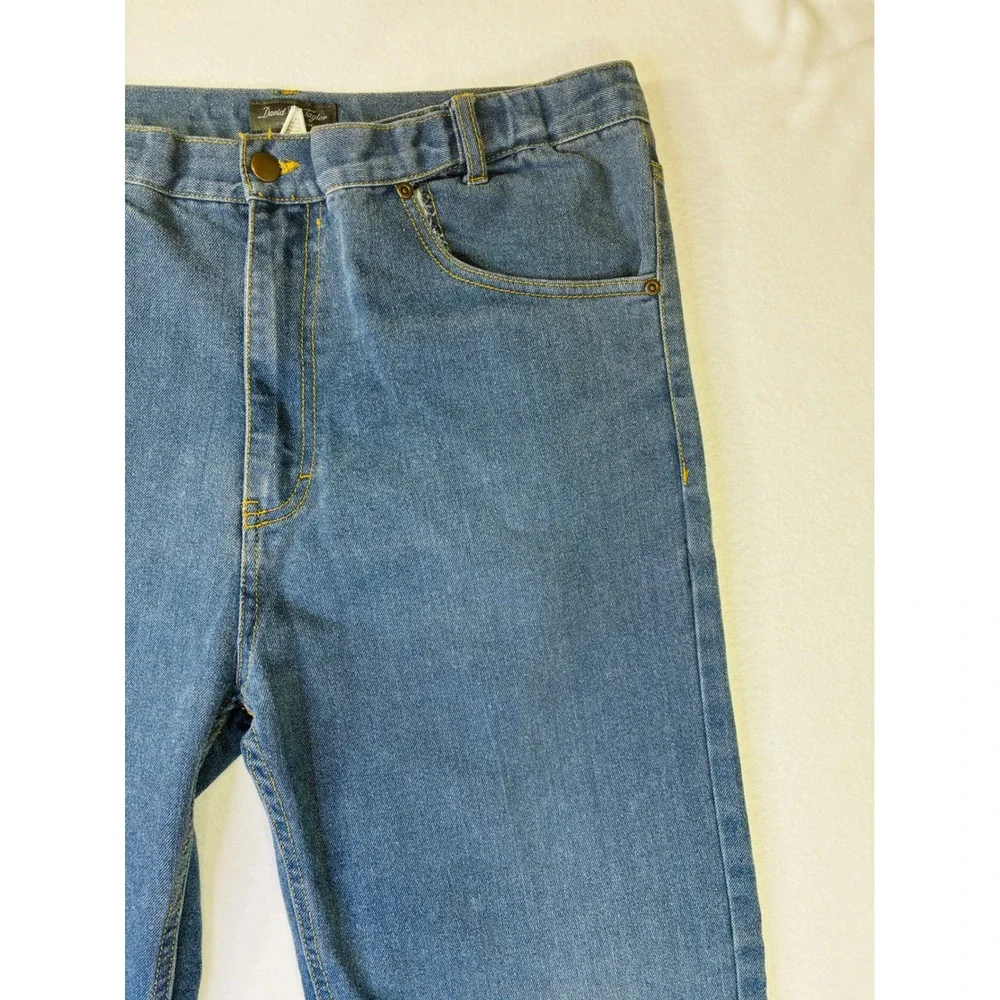 David Taylor Collection Mens Comfort Fit Jeans Blue Straight Leg 36x32 Denim